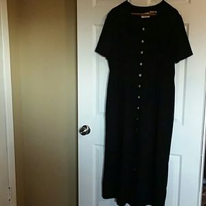 1990s Kathie Lee Gifford Collection black dress